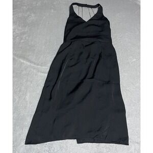 Bebe Dress Womens‎ 2 Black Rhinestone Halter Open Back Sparkle